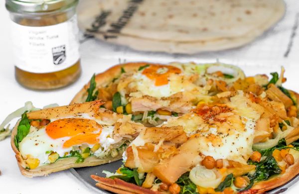 Slaný koláč s tuňákem