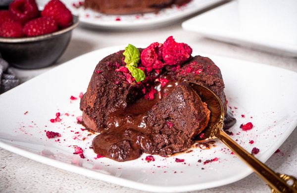 Proteinový lava cake