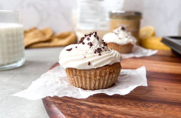 Vegan banoffee cupcakes