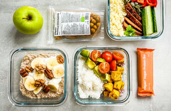 Vegetariánské jídlo do krabičky na celý den