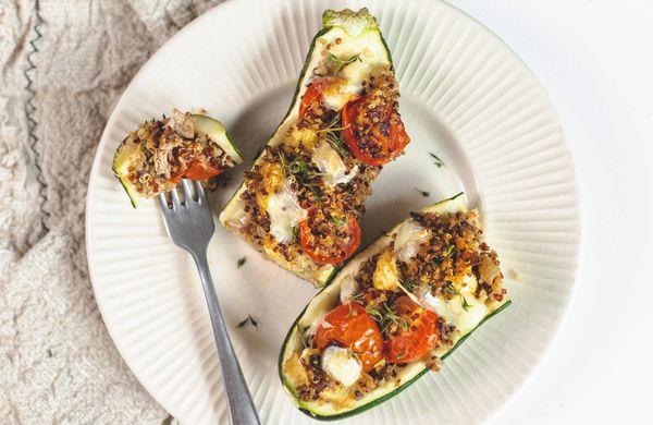 Cuketové lodičky s krůtím masem