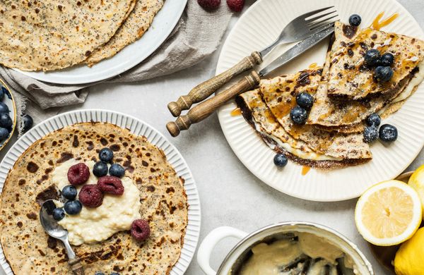 Citrónovo-makové palacinky zo špaldovej múky