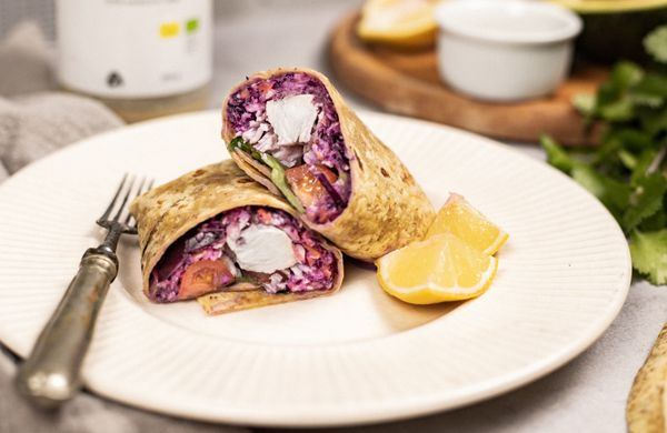 Zdravá tortilla s kuracím mäsom