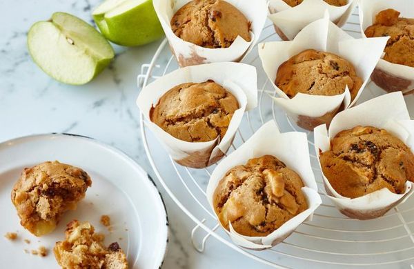 Zdravé jablečné muffiny s tvarohem